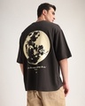 Shop Men's Brown Selenophile Puff Printed Oversized T-shirt-Front