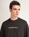 Shop Men's Brown Selenophile Puff Printed Oversized T-shirt