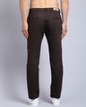 Shop Men's Brown Self Designed Slim Fit Trousers-Design