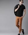 Shop Men's Brown Slim Fit Chinos-Full