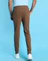 Shop Men's Brown Slim Fit Cotton Joggers-Design