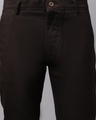 Shop Men's Brown Slim Fit Trousers-Full