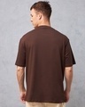Shop Men's Brown Snoopy Typography Oversized T-shirt-Design