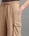 Shop Men's Brown Oversized Cargo Shorts