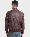 Shop Men's Brown PU Jacket-Design