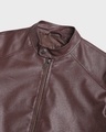 Shop Men's Brown PU Jacket