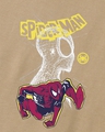 Shop Men's Brown Spider Sense Graphic Printed Boxy Fit Vest