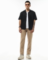 Shop Men's Brown Straight Fit Pants-Full