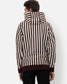 Shop Men's Brown Striped Hooded Sweatshirt-Design