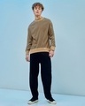 Shop Men's Brown Striped Oversized Flatknit Sweater