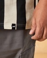 Shop Men's Brown & Black R12 Race Club Striped Plus Size Polo T-shirt