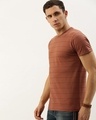 Shop Men's Brown Striped T-shirt-Design