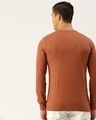 Shop Men's Brown Striped Slim Fit T-shirt