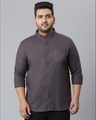 Shop Men's Brown Stylish Full Sleeve Casual Shirt-Front