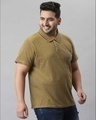 Shop Men's Brown Stylish Half Sleeve Casual T-shirt-Full