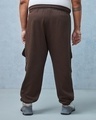 Shop Men's Brown Super Loose Fit Plus Size Cargo Joggers-Design