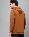 Shop Men's Brown Super Squad Typography Slim Fit Hooded Sweatshirt-Full