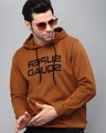 Shop Men's Brown Super Squad Typography Slim Fit Hooded Sweatshirt