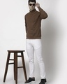 Shop Men's Brown Sweatshirt-Full