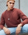 Shop Men's Brown Sweatshirt-Front