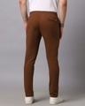 Shop Men's Brown Tapered Fit Chinos-Full