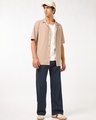 Shop Men's Brown Oversized Shirt-Full