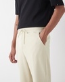 Shop Men's Beige Textured Oversized Parachute Pants