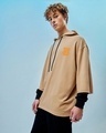 Shop Men's Brown The Saviour Graphic Printed Super Loose Fit Hoodies-Design