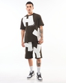 Shop Men's Brown Typography Oversized Co-ordinates-Full