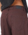 Shop Men's Brown Washed Straight Fit Cargo Carpenter Shorts