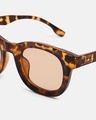 Shop Men's Brown Wayfarer Polarised Lens Sunglasses