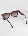 Shop Men's Brown Wayfarer Polarised Lens Sunglasses