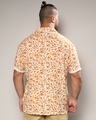 Shop Men's Brown & White All Over Printed Oversized Plus Size Shirt-Design