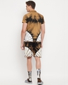 Shop Men's Brown & White Tie & Dye Slim Fit Shirt & Shorts Set with Matching Socks-Design