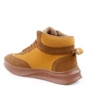 Shop Men's Brown & Yellow Color Block Sneakers-Design