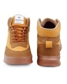 Shop Men's Brown & Yellow Color Block Sneakers