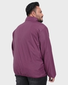 Shop Men's Burgandy Plus Size Printed Windcheater Jacket-Design