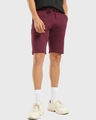 Shop Men's Burgundy Shorts-Front