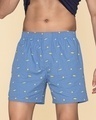 Shop Men's Bus Blue All Over Printed Boxer-Front