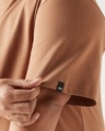 Shop Men's Camel Brown Oversized Plus Size T-shirt