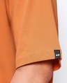 Shop Men's Caramel Orange For Display Only Typography Oversized T-shirt