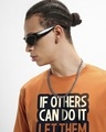 Shop Men's Caramel Orange If Others Typography T-shirt