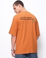 Shop Men's Caramel Orange Legacy Graphic Printed Oversized T-shirt-Full