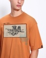 Shop Men's Caramel Orange Legacy Graphic Printed Oversized T-shirt