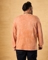 Shop Men's Orange Oversized Plus Size Acid Wash T-shirt-Design