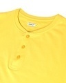 Shop Men's Ceylon Yellow Half Sleeve Henley T-shirt