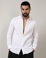 Shop Men's Chalk White Textured Shirt-Front