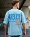 Shop Men's Chambray Blue Style Is Mandatory Graphic Printed Oversized T-shirt-Front