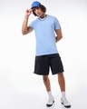 Shop Men's Chambray Blue T-shirt-Full