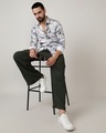 Shop Men's Charcoal Grey All Over Printed Shirt-Full